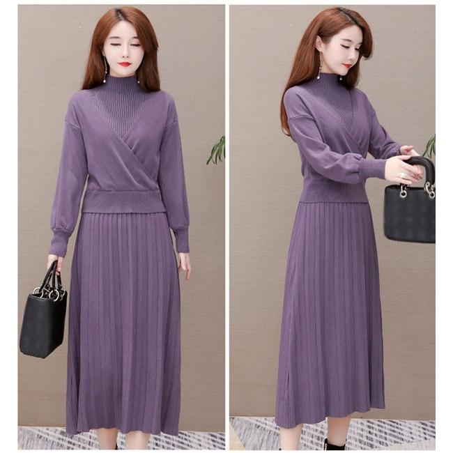 ニット ワンピース ニットワンピース 長袖 レース 大人 きれいめ aライン ワンピース 厚手 ひざ下丈 ロング丈 ニット ワンピース ニットワンピース 長袖 肩出し 大人 きれいめ a