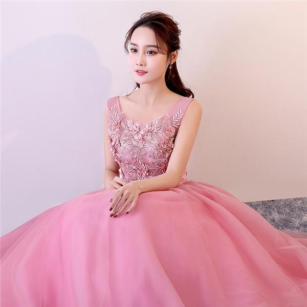 カラードレス ウェディングドレス ロング 演奏会 ピアノ 発表会 大人