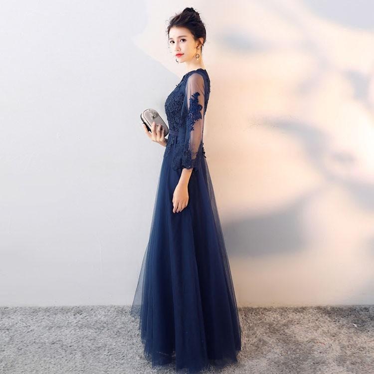 専用！LaMODE ラモード　長袖フォーマルドレス　ワンピース　演奏会　結婚式 ロングドレス 母親 結婚式 フォーマル ワンピース 演奏会 袖付き