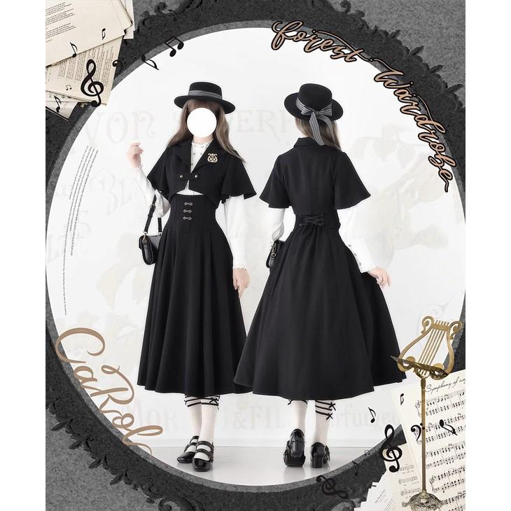 ロリータ スカート ホルターネック ジャンパースカート シャツ追加可