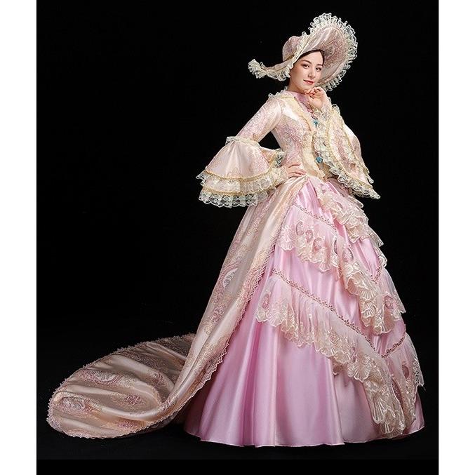 貴族 ドレス ステージ衣装 舞台衣装 オペラ声楽 中世貴族風 お姫様