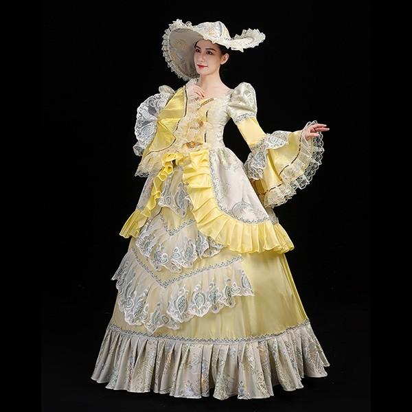 貴族 ドレス ステージ衣装 舞台衣装 オペラ声楽 中世貴族風 お姫様