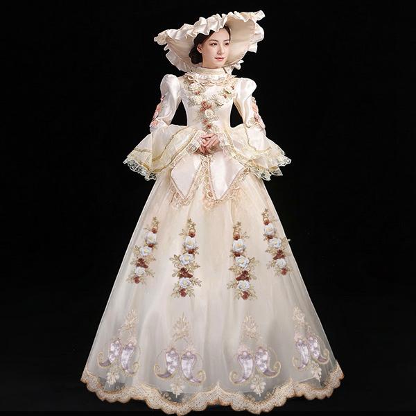 貴族 ドレス ステージ衣装 舞台衣装 オペラ声楽 中世貴族風 お姫様