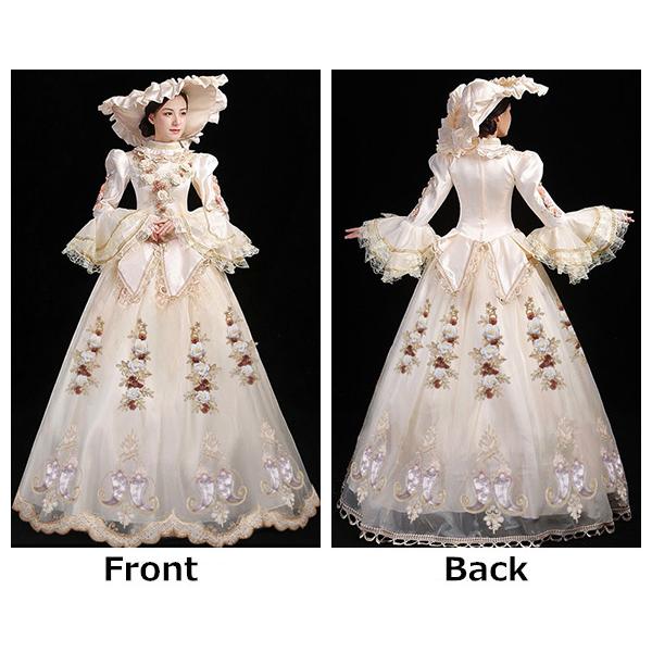 貴族 ドレス ステージ衣装 舞台衣装 オペラ声楽 中世貴族風 お姫様