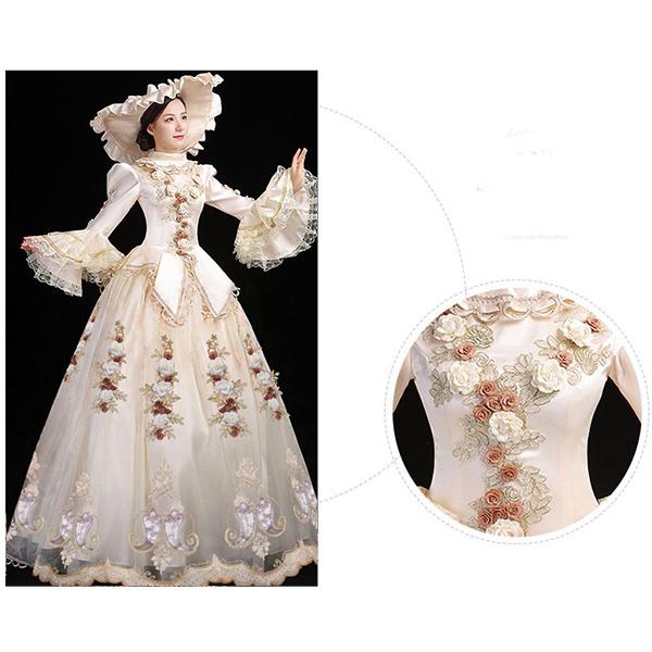 貴族 ドレス ステージ衣装 舞台衣装 オペラ声楽 中世貴族風 お姫様