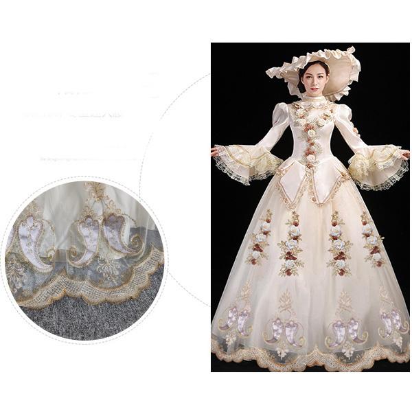 貴族 ドレス ステージ衣装 舞台衣装 オペラ声楽 中世貴族風 お姫様