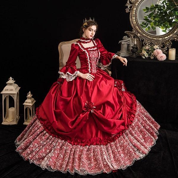 貴族 ドレス ステージ衣装 舞台衣装 オペラ声楽 中世貴族風 お姫様