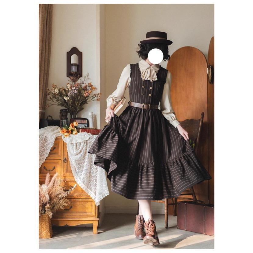 ロリータ ワンピース ジャンパースカート 春 ブラウス追加可 トップス