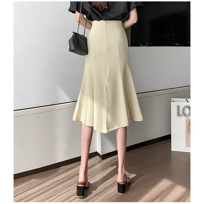 スカート ボトムス レディース マーメイドスカート ミモレ丈