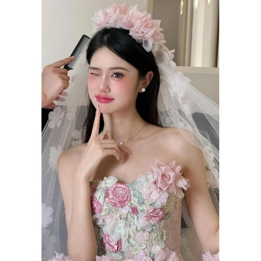 花嫁 ウェディングドレス 白ドレス ロング ドレス 大人 ピアノ 発表会 ロングドレス 大きいサイズ 演奏会 演奏会用ドレス ピアノ発表会 結婚式 高校生_7