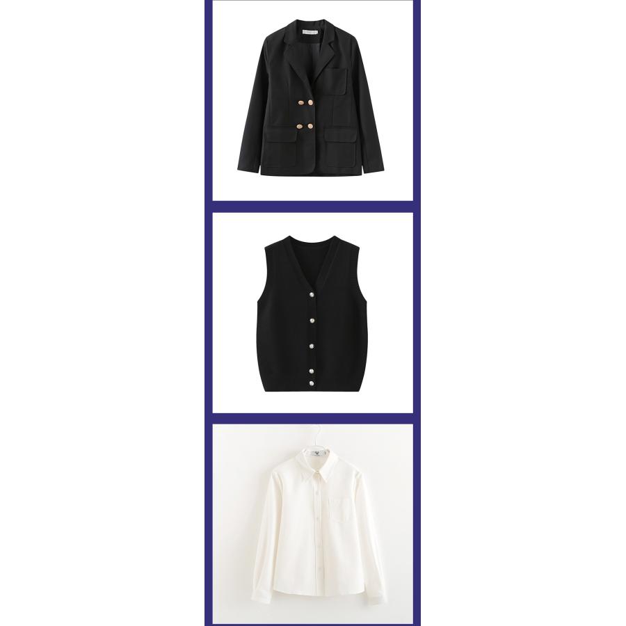 制服 ブレザー スカート セット ネクタイ ニットベスト ベスト 女子
