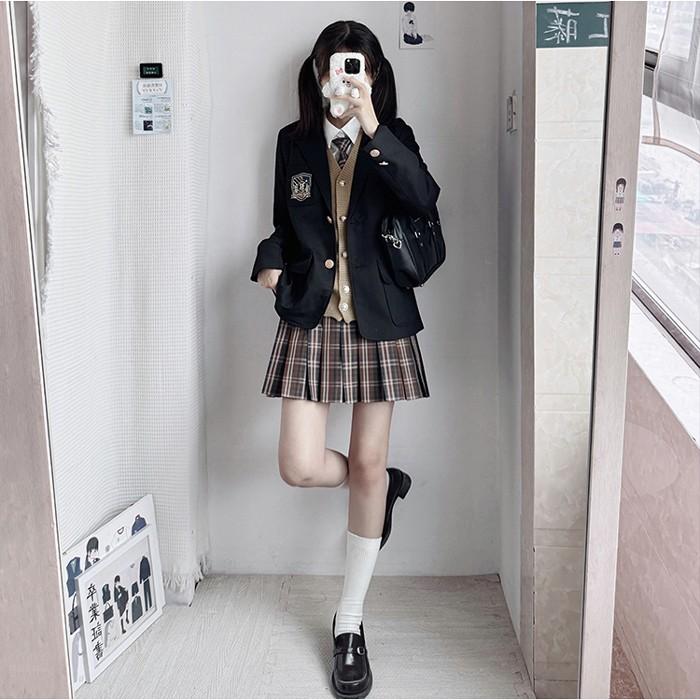 制服 ブレザー スカート セット ネクタイ ニットベスト ベスト