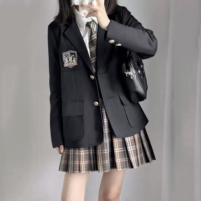 制服 ブレザー スカート セット ネクタイ ニットベスト ベスト 女子