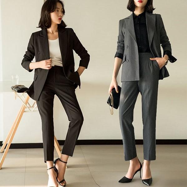 スーツ レディース パンツスーツ セットアップ フォーマルスーツ ビジネススーツ 春 秋 冬 ママスーツ レディーススーツ 卒業式スーツ Sceko Pl