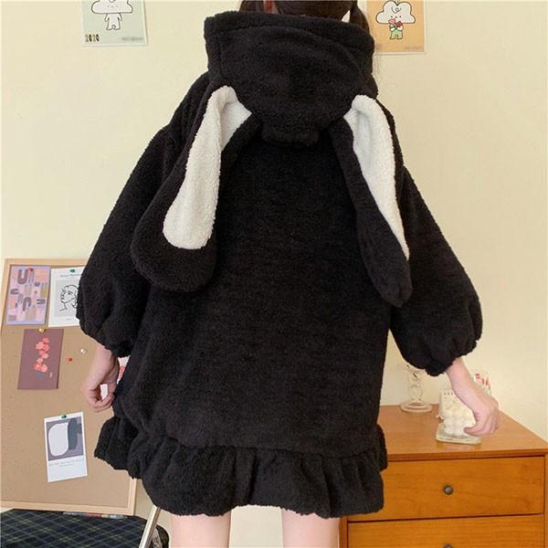 うさ耳コート パーカー 兎耳パーカー ジャケット レディース トップス