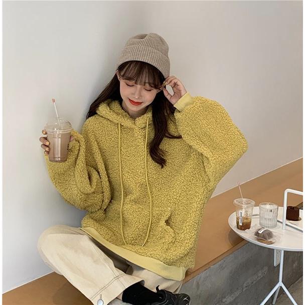 もこもこ パーカー クマ耳 熊耳 ジャケット レディースドロップ