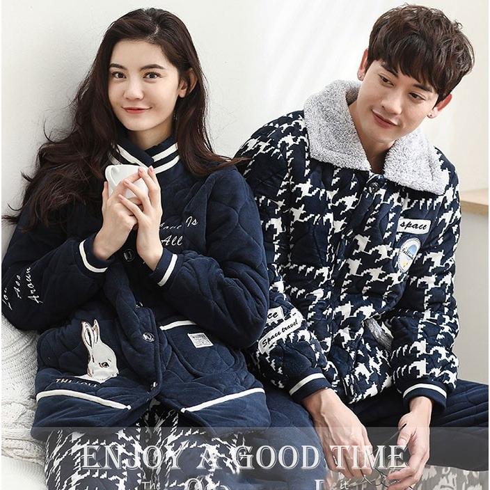 ペアルームウェア 上下セット 前開き 大きいサイズ カップル ペアルック もこもこ 裏起毛 寝間着 レディース メンズ パジャマ モコモコ プレゼント 結婚祝い Theatrefortantoine Com