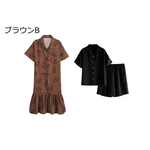 定番 チック柄 お揃いパジャマ ペア パジャマ カップル ルームウェア