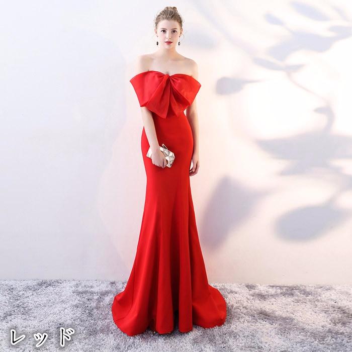 パーティードレス ウェディングドレス ベアトップタイプ ロング丈 オフ