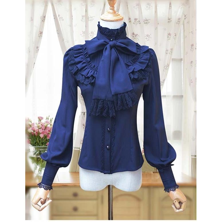 赤色ストライプゴスロリブラウス gothic_wy-1041ccf-rd