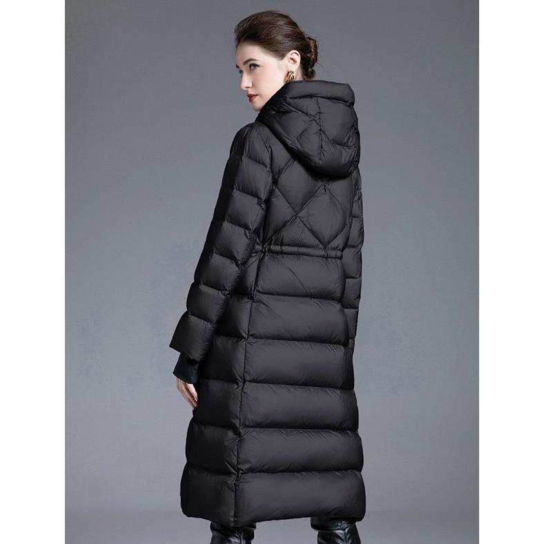 ダウンコート レディース フード付き 90%ダウン 真冬でもおしゃれに