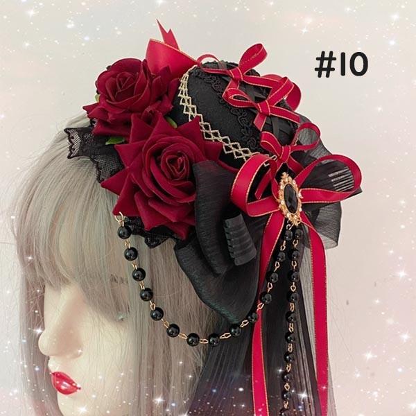ヘッドドレス ハット ロリィタ 礼装帽子 ミニハット トーク帽 カクテル
