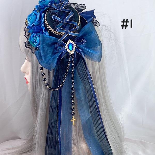 ヘッドドレス ハット ロリィタ 礼装帽子 ミニハット トーク帽 カクテル