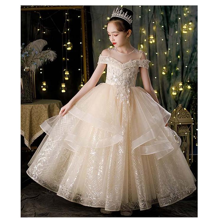 ピアノ発表会 ドレス 中学生 ワンピース 女の子 キッズ ロング子供