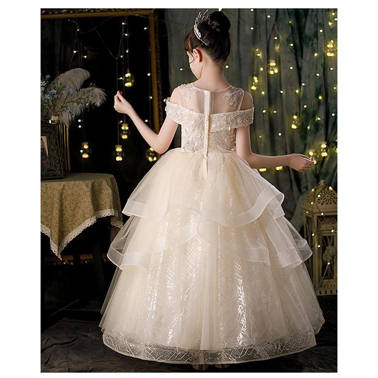 ピアノ発表会 ドレス 中学生 ワンピース 女の子 キッズ ロング子供