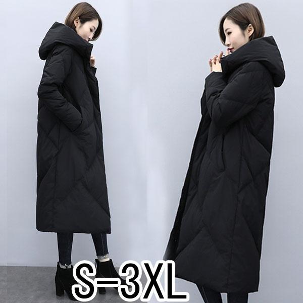 ダウンコート レディース ロング ベンチコート フード アウター ジャケット 大きいサイズ 90 ダウン シンプル 冬服 無地 防寒性抜群 Dw076ze イツモストア 通販 Yahoo ショッピング