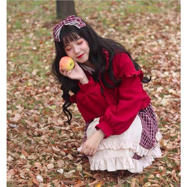 ロリータコート lolita ショート丈 フリル バブルスリーブ ボア フート