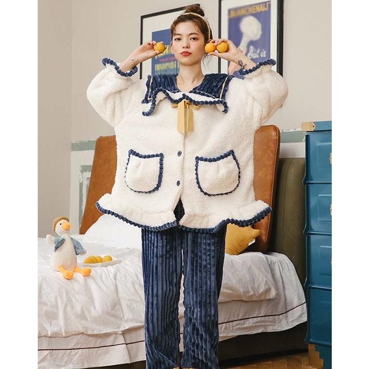 パジャマ　襟付きあったかパジャマ 楽天市場】襟付き パジャマ ルームウェア レディース もこもこ