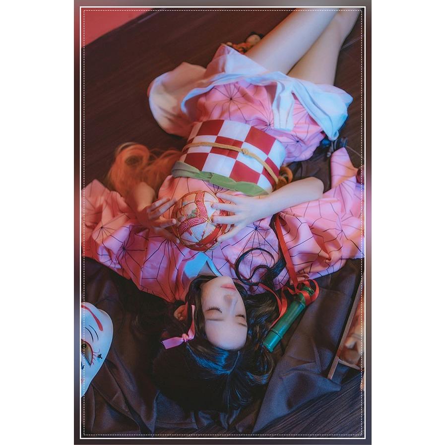 鬼滅の刃 竈門禰豆子 コスプレ衣装 フリーサイズ 男女兼用 ハロウィン