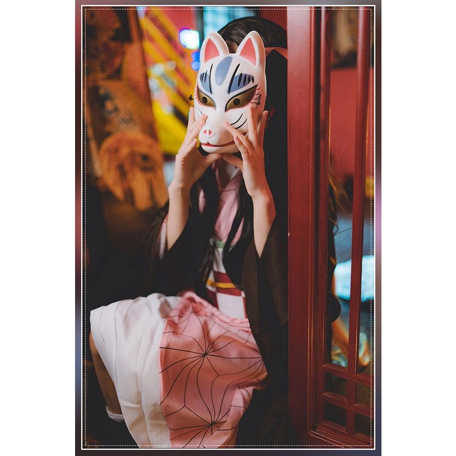 鬼滅の刃 竈門禰豆子 コスプレ衣装 フリーサイズ 男女兼用 ハロウィン