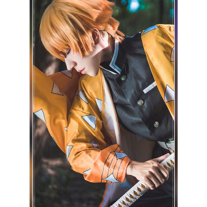 鬼滅の刃 我妻善逸 コスプレ衣装 S M L XL 男女兼用 ハロウィン 学園祭