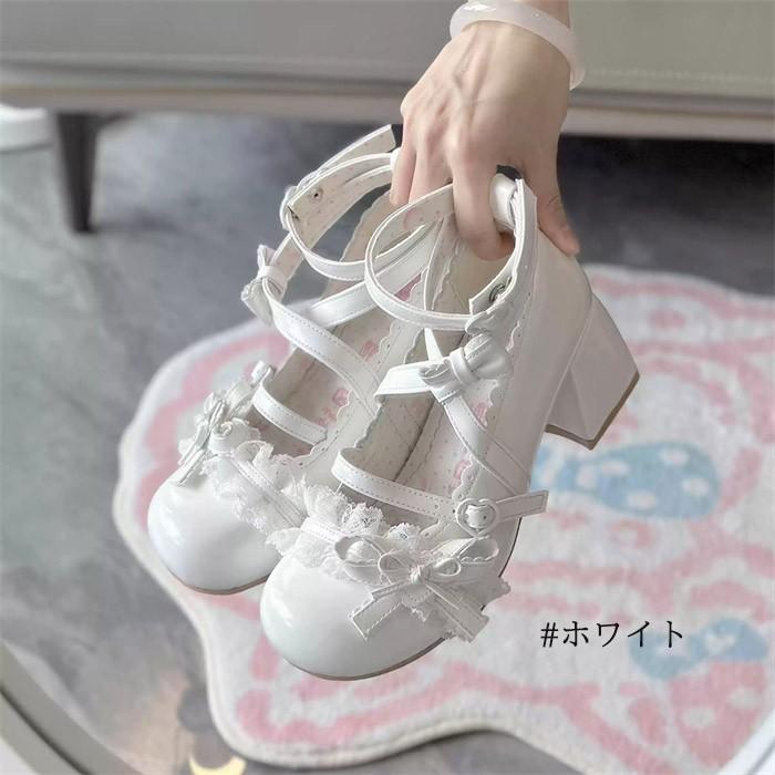 パンプス ロリータ ロリィタ レディース ロリータ靴 お嬢様 甘ロリ