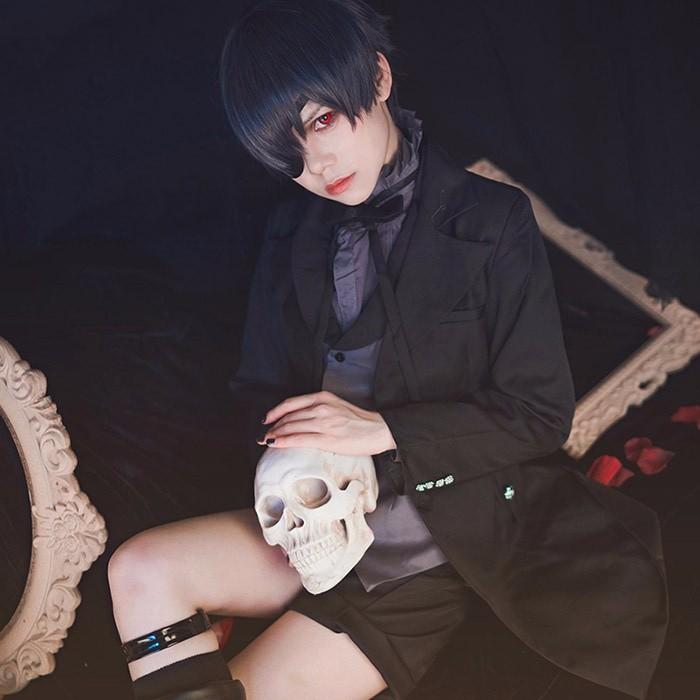 黒執事 シエル コスプレ衣装 豪華セット 悪魔シエル メンズ 黒執事 シエル コスプレ衣装 豪華セット 悪魔シエル メンズ
