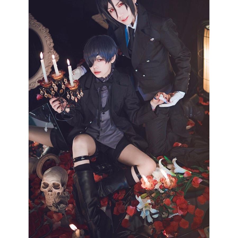 黒執事 シエル コスプレ衣装 豪華セット 悪魔シエル メンズ 黒執事 シエル コスプレ衣装 豪華セット 悪魔シエル メンズ