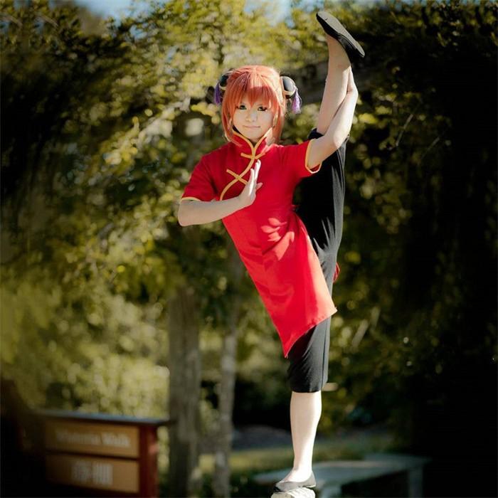 銀魂 神楽 チャイナドレス コスプレ 変装 仮装 コスチューム cosplay