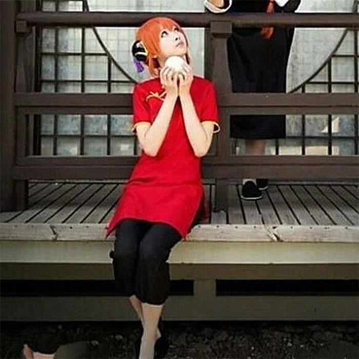 銀魂 神楽 チャイナドレス コスプレ 変装 仮装 コスチューム cosplay