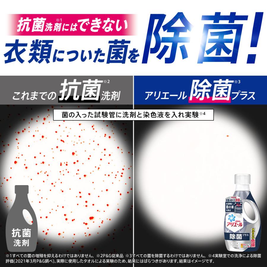アリエール 除菌プラス 詰め替え ウルトラジャンボ 1680g 4袋 液体洗剤 洗濯洗剤 衣類 ジェル 除菌 消臭 抗菌 ジェル 液体 プラス|itsumomart|08