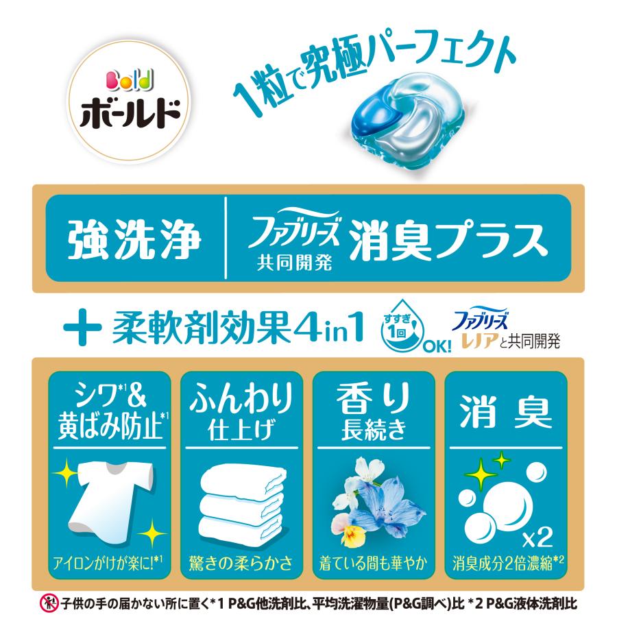 ボールド ジェルボール4D 爽やかおひさまとフレッシュサボンの香り