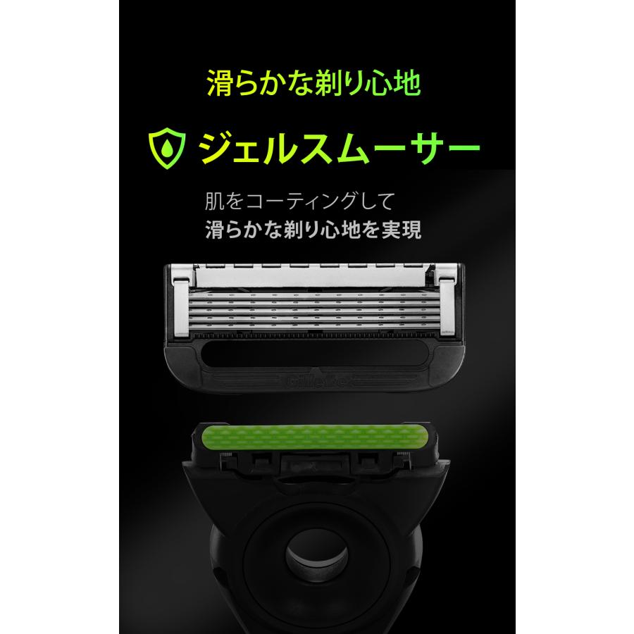 Gillette ジレット Labs 角質除去バー搭載 髭剃り カミソリ 男性 替刃8