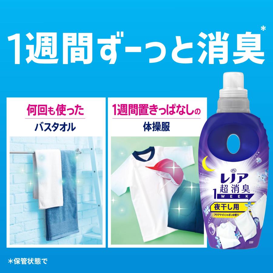 レノア 超消臭1week 夜干し用アクアナイトシャボンの香り 詰め替え