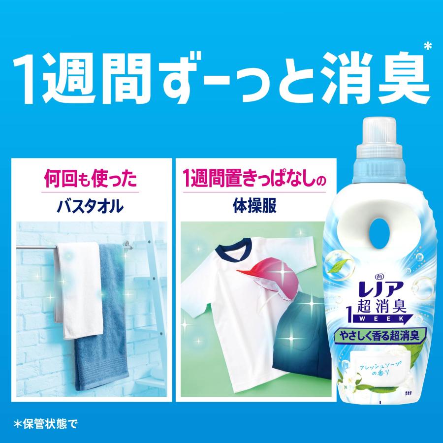レノア 超消臭1week 柔軟剤 やさしく香る超消臭フレッシュソープの香り