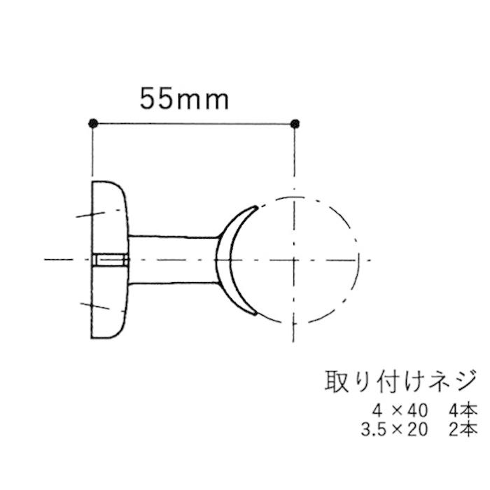 35mm 笠木取り付け 手すり 金具 ブラケット 35Ф : いつもnet ヤフー