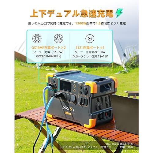 Pecron　ポータブル電源　E2000LFP　600000mAh　1920Wh　大容量　リン酸鉄　AC高出2000W