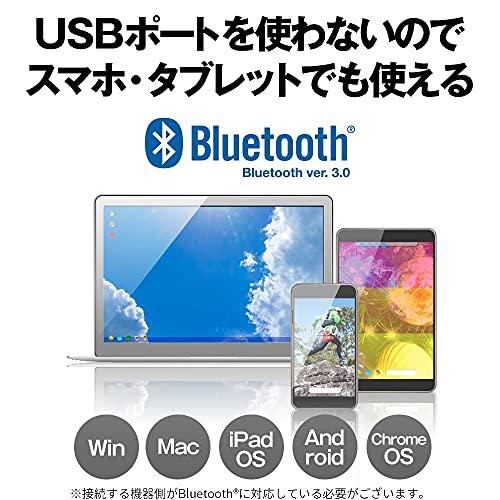 バッファロー Bluetooth Blue LED 静音 3ボタン マウス ブラック Windows/Mac/Ch｜itsumonostore｜02