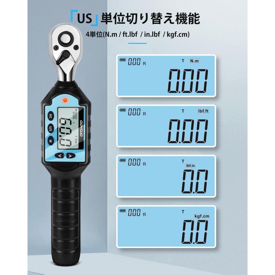 GOYOJO デジタルトルクレンチ 高精度 トルクレンチ 耐久性 3モード・4k GOYOJO デジタルトルクレンチ 高精度 トルクレンチ 耐久性 3モード・4
