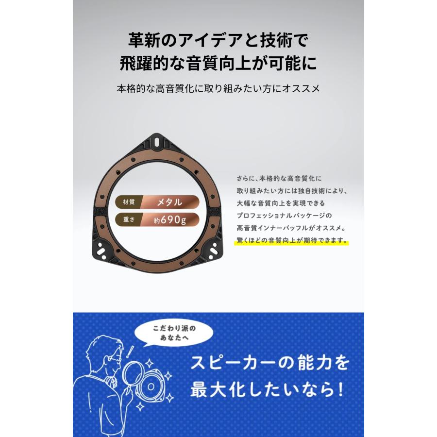 Pioneer スピーカー UD-K629 音質向上アイテム イ ンナーバッフル